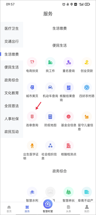 智慧阜南app如何查询个人的违章信息-365攻略星