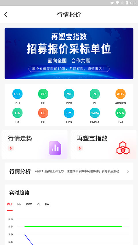 再塑宝app怎么查看行情