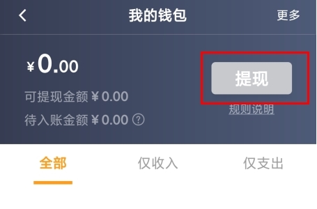 添猫司机端怎么提现