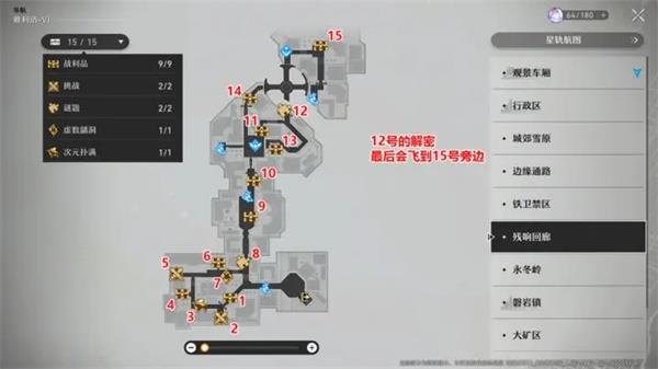 崩坏星穹铁道国服雅利洛-Ⅵ地图全宝箱收集攻略