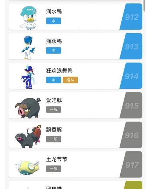 精灵宝可梦朱紫图鉴