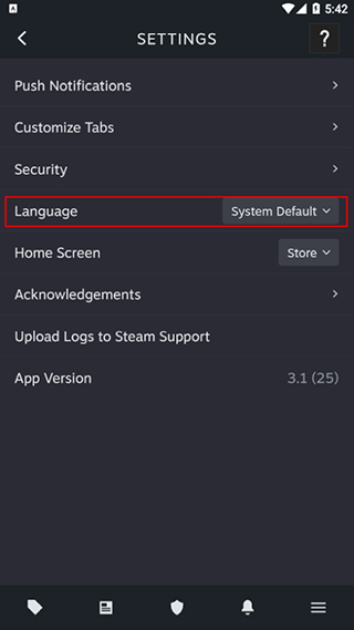Steam国际版手机版怎么设置中文？