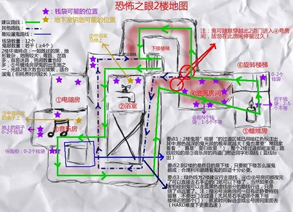 恐怖之眼ios中文版地图详解与物品位置汇总