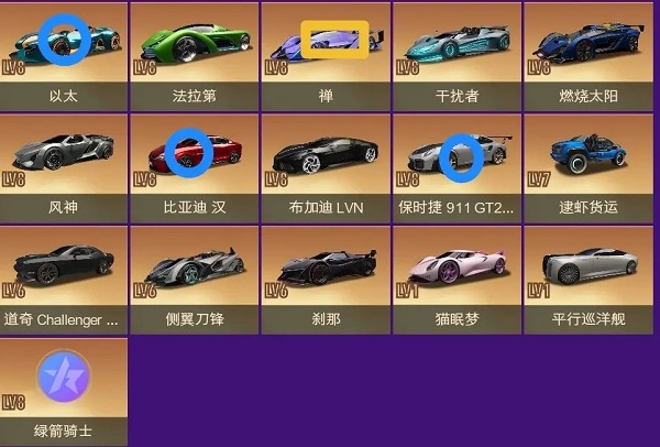 王牌竞速微氪党车辆培养方案及对战思路