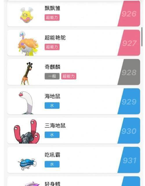 精灵宝可梦朱紫图鉴