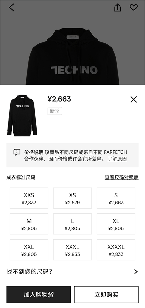 farfetch购物平台怎么买东西?