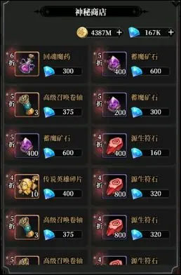 永暮幻想折扣版材料兑换优先级攻略