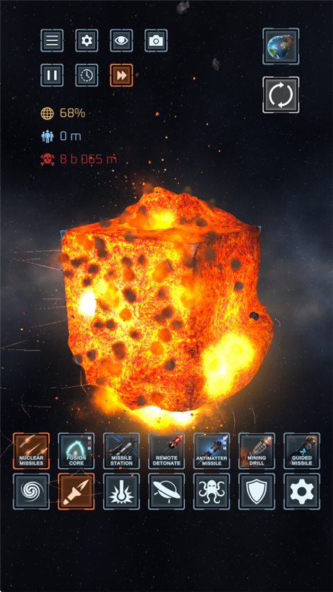 星球毁灭模拟器手游如何解锁方块地球