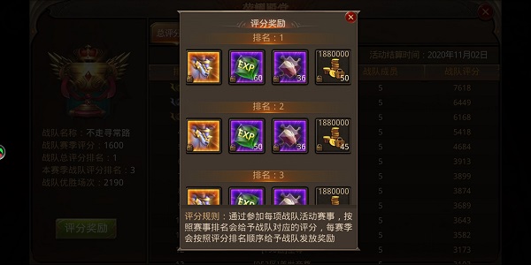 《全民奇迹》战队-荣耀殿堂攻略