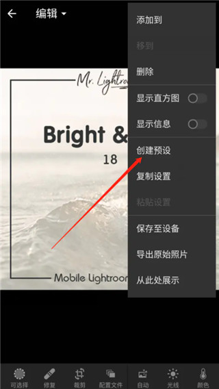 Adobe Lightroom DNG格式怎么预设保存
