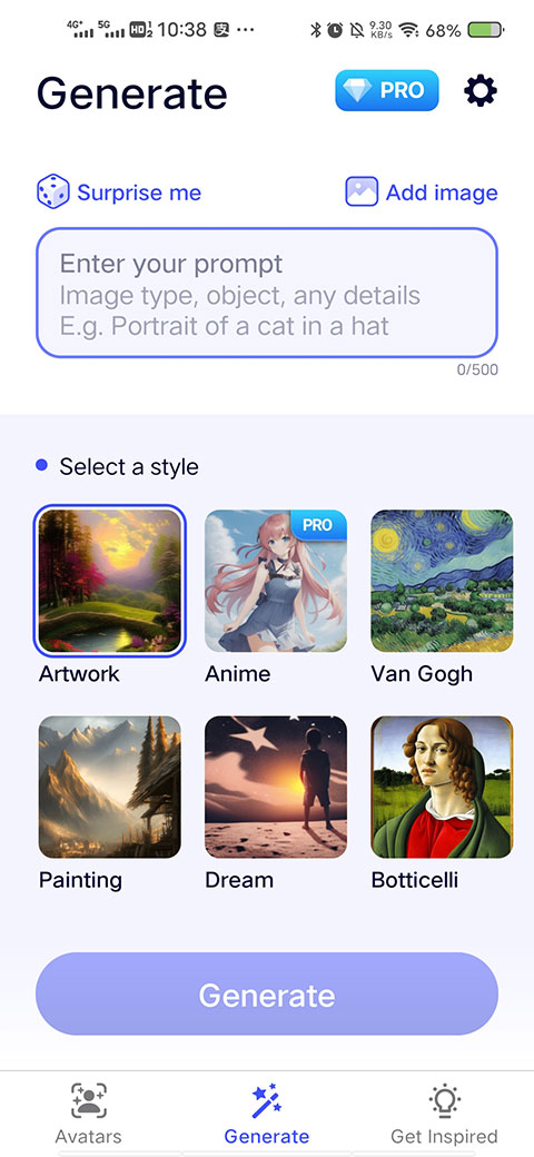 AIBY AI Art绘画生成器如何使用